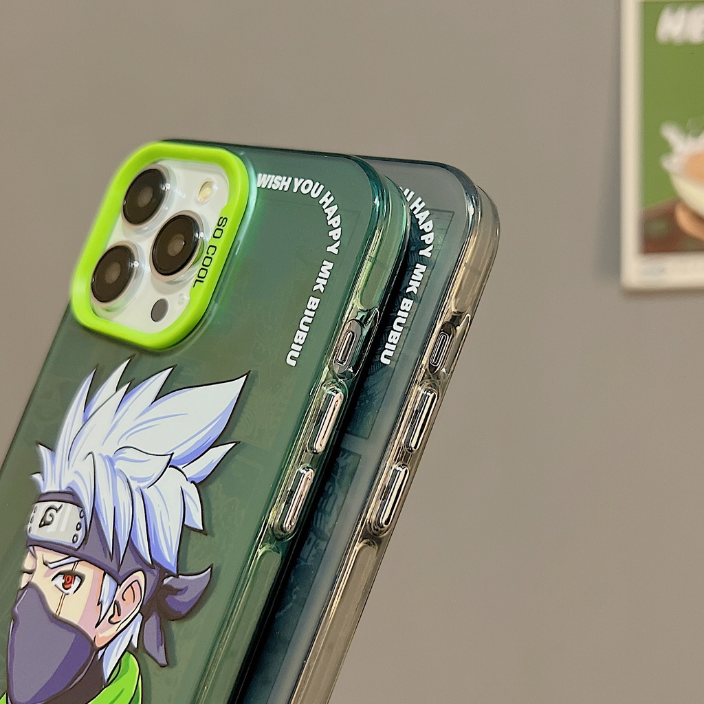 Ốp Điện Thoại Tpu Dẻo Trong Suốt Họa Tiết Hoạt Hình Naruto Cho iPhone 11 13 12 14 Pro Max