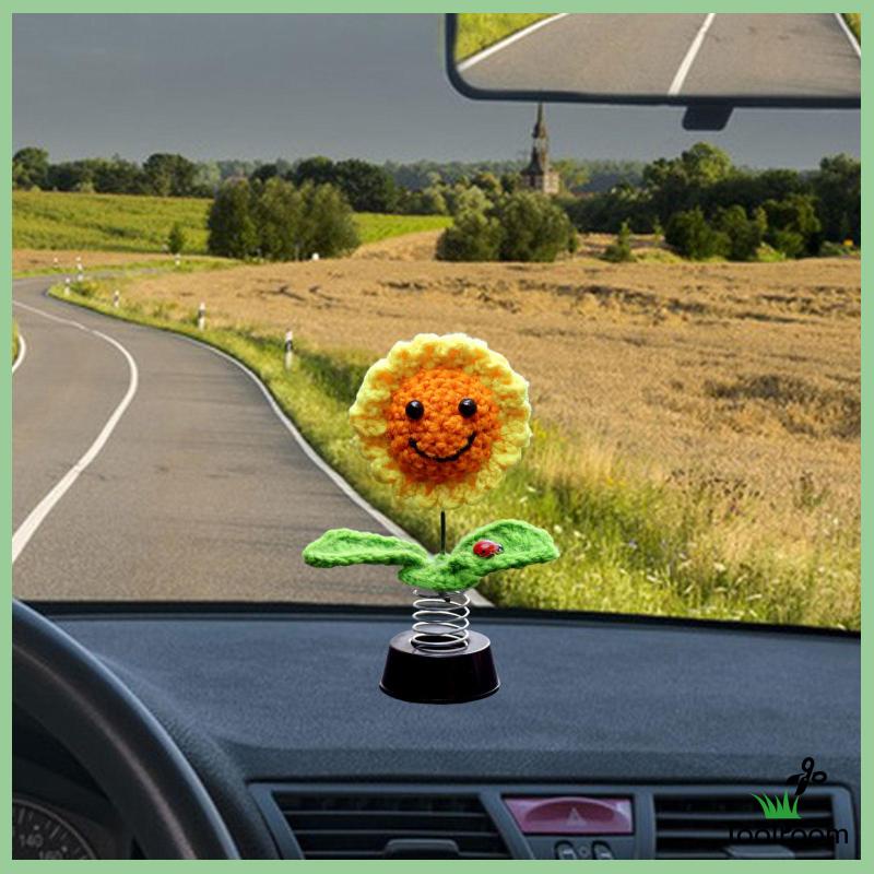 Phụ Kiện Hoa Lắc Dệt Kim Trang Trí Xe Hơi / Quán Cà Phê