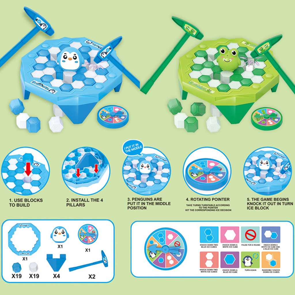 1 Bộ Đồ Chơi Búa Đập Băng Phát Triển Trí Tuệ Thú Vị