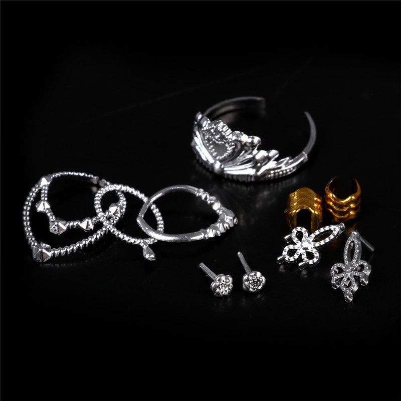 Set 10 Vương Miện Nhựa Màu Bạc Trang Trí Búp Bê 11 &quot;woyao3