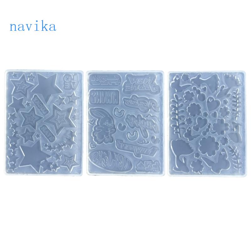Khuôn Silicone Đổ Resin Hình Ngôi Sao Lắc Đầu
