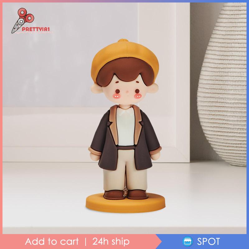 [Prettyia1] Mô Hình Tượng Người Trang Trí Bánh Kem Để Bàn / Để Sách / Ảnh