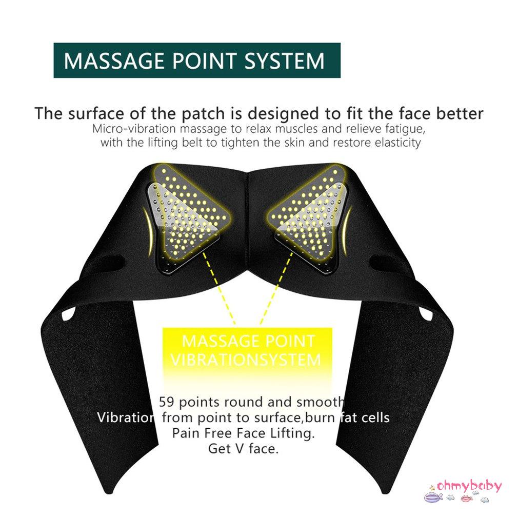 [InStock] Dây đeo nâng cơ mặt Cắm điện USB Băng thun Thư giãn Hình dạng Nâng Giảm cằm đôi Công cụ làm mỏng [Z/6]