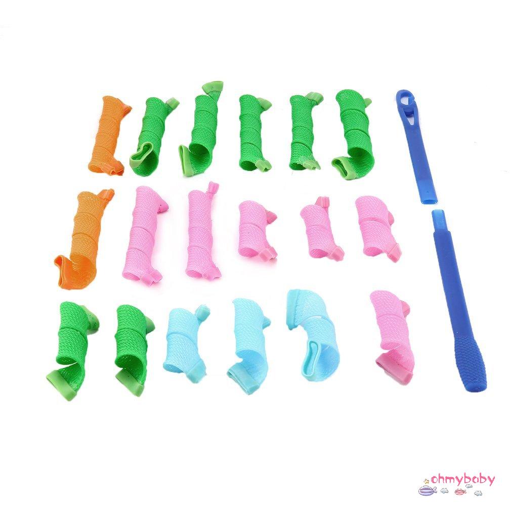 [InStock] Máy Uốn Tóc Leverag 18 Cái/bộ Dễ Dàng Sử Dụng Con Lăn Tạo Kiểu Không Làm Tổn Hóa Chất [Z/16]