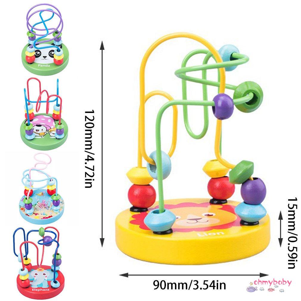 [OMB] Giáo Dục Toán Toyen Mini Vòng Tròn Đính Hạt Dây Mê Cung Tàu Lượn Bàn Tính Đồ Chơi Xếp Hình Cho Trẻ Em Bé Trai Gái Tặng [Z/10]