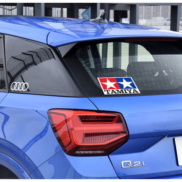 Auldey Bumper Stickers Let's &amp; Go Double Star Jdm Modified Tamiya Tamiya Tamiya Electric Car Stickers Bumper Stickers Paper Cover Scratches sQ3N