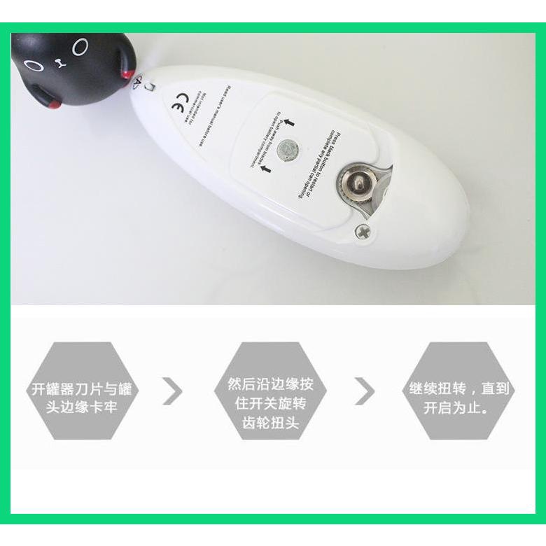 Dụng Cụ Mở Nắp Lon Tự Động Bằng Điện Sáu Trong Một Đa Năng Tiết Kiệm Không Gian Bền Và Tiện Lợi Jwvn