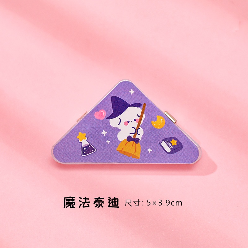 Kẹp Giấy Ghi Chú Đa Năng Hình Tam Giác Họa Tiết Hoạt Hình Dễ Thương