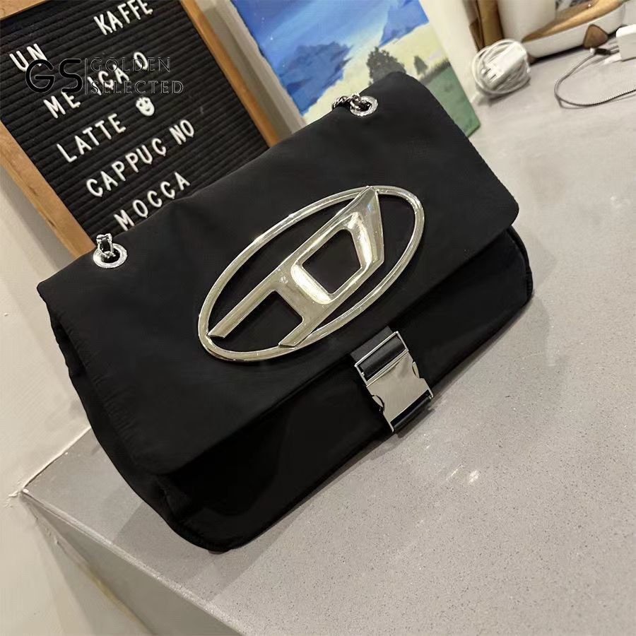 Túi Xách Canvas Cỡ Lớn Phối Dây Xích Thời Trang Đi Xe Mô Tô