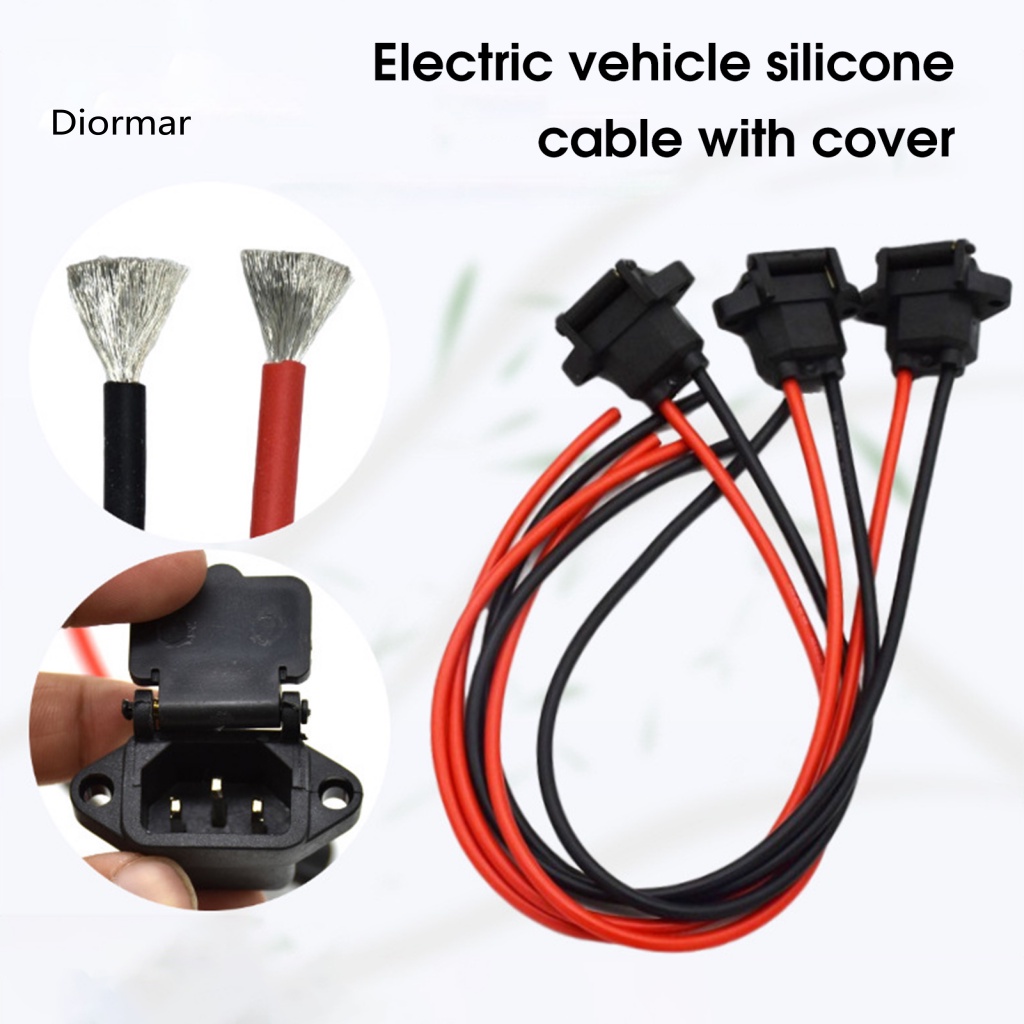 Ổ Cắm Sạc Pin Ba Lỗ Bằng Silicone Kèm Vỏ Bọc Pin Cho Xe Hơi