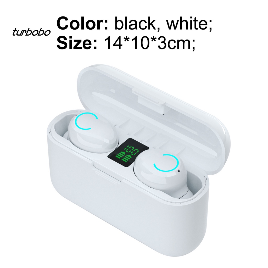 Tai Nghe Nhét Tai Bluetooth 5.1 Không Dây Cảm Ứng turbobo F9-13B Điện Thoại