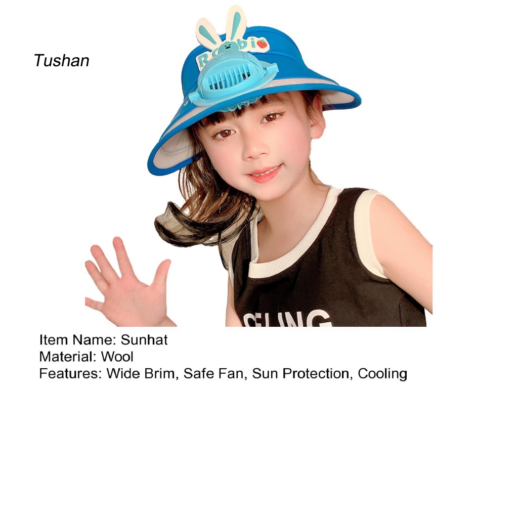 Mũ Vành Rộng Chống Nắng / Tia UV Họa Tiết Hoạt Hình Dễ Thương Cho Bé