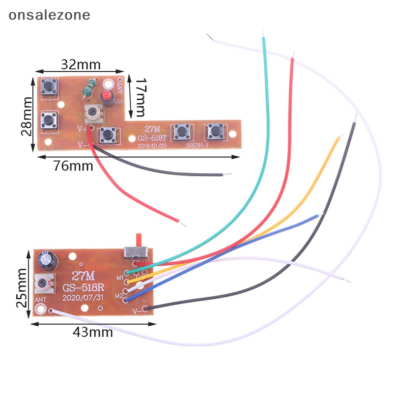 Bảng Mạch 27MHz PCB 5CH Cho Máy Bay Điều Khiển Từ Xa