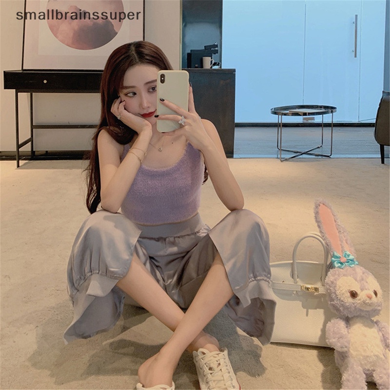 Áo Crop Top Hai Dây Dáng Ôm Mềm Mại Thời Trang Mùa Hè 2023 Y2k Cho Nữ SBS