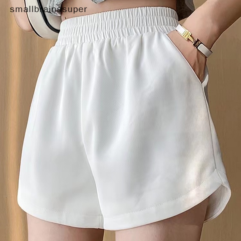 Quần Short Thể Thao Lưng Thun Dáng Rộng Phong Cách Thời Trang Hàn Quốc Cho Nữ