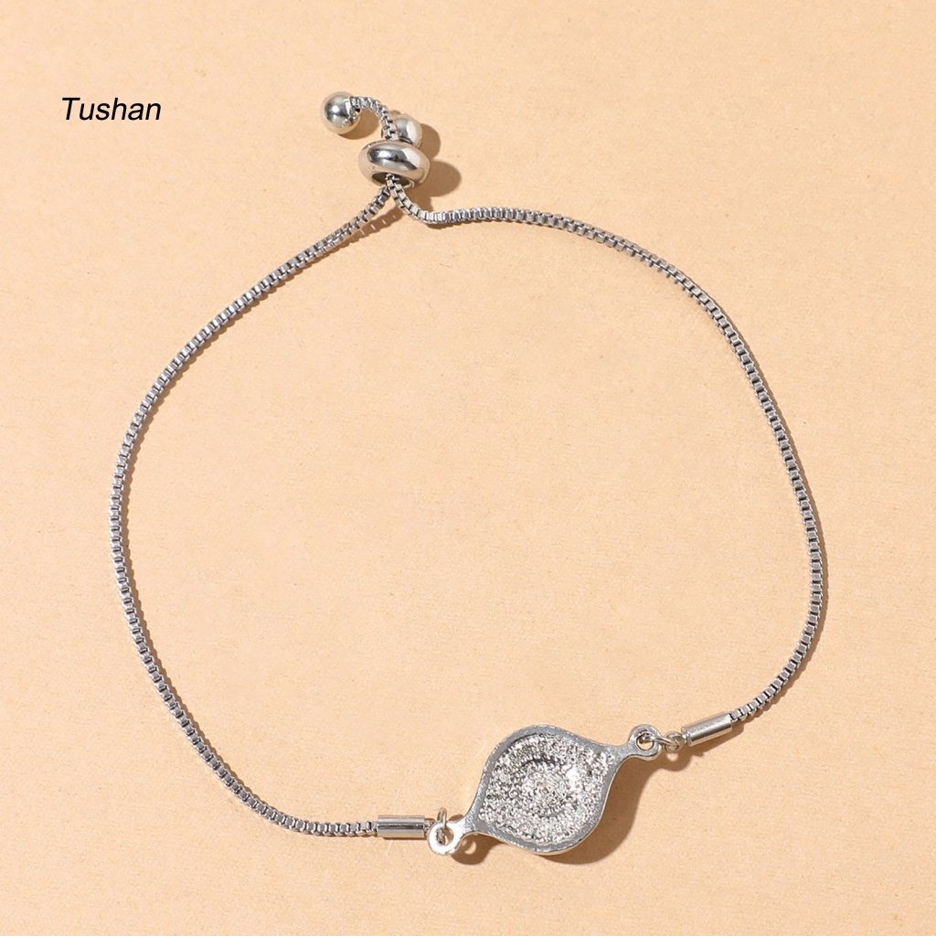 Vòng Đeo Tay Hình Mắt Đính Đá Có Thể Điều Chỉnh Kích Thước Dành Cho Nam Và Nữ