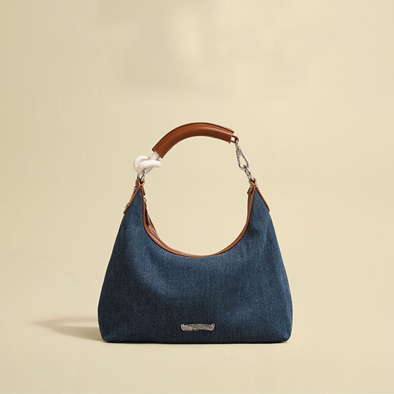 Túi Xách Denim Thiết Kế Mới Cao Cấp Thời Trang Theo Phong Cách Hồng Kông Cho Nữ