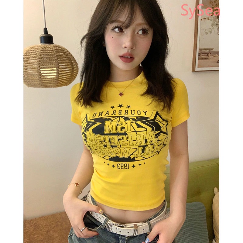 Áo Croptop Dáng Ôm Phong Cách Thời Trang Mỹ Dành Cho Nữ