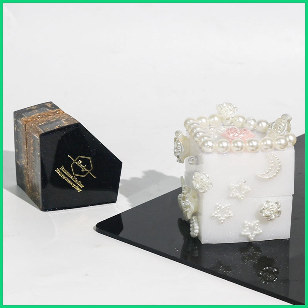 Hộp Đựng Trang Sức Bằng Silicon Mềm Có Nắp Hình Trái Tim DIY