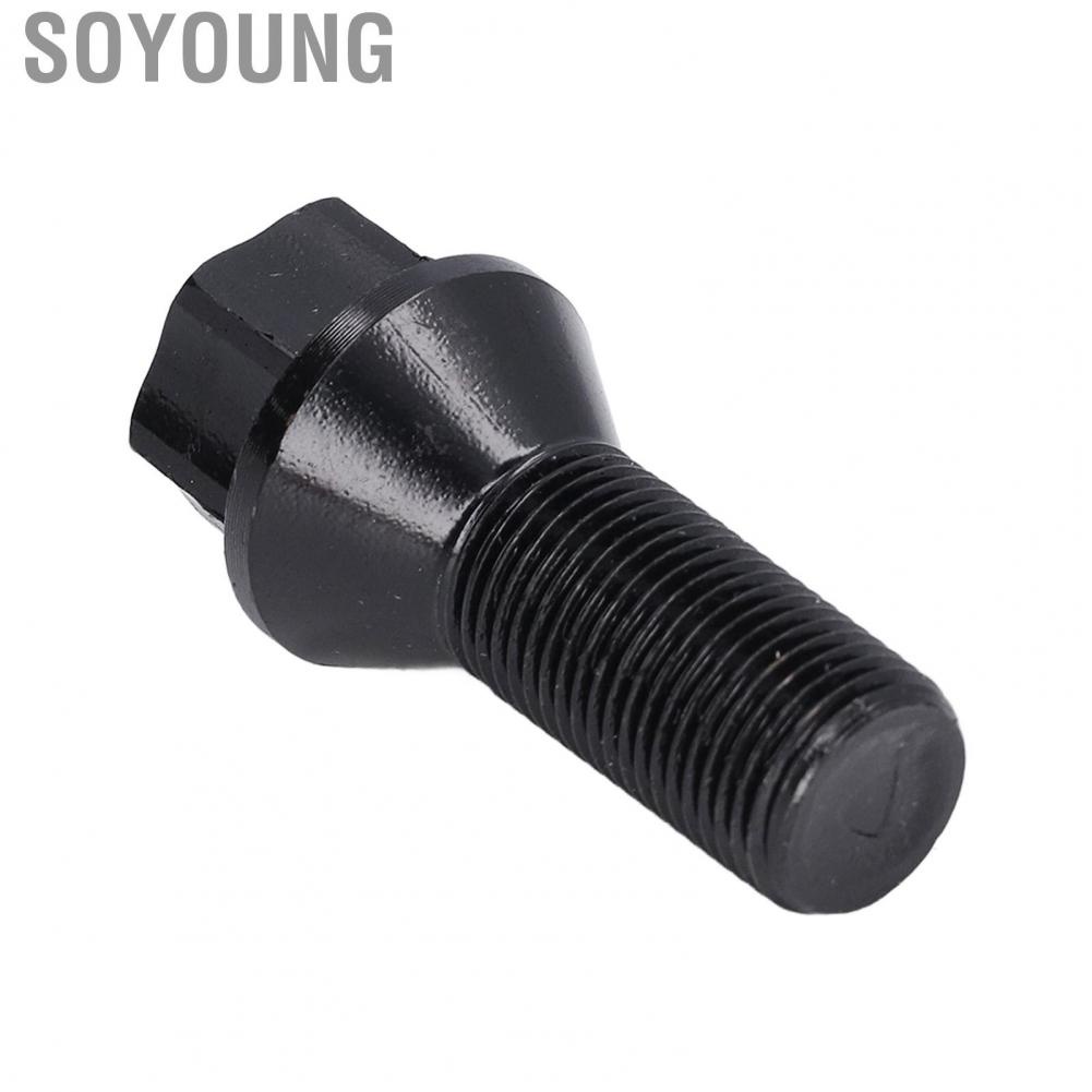 Soyoung Wheel Lug Bolt  Cold Forged Steel Locks Screw Black for Car