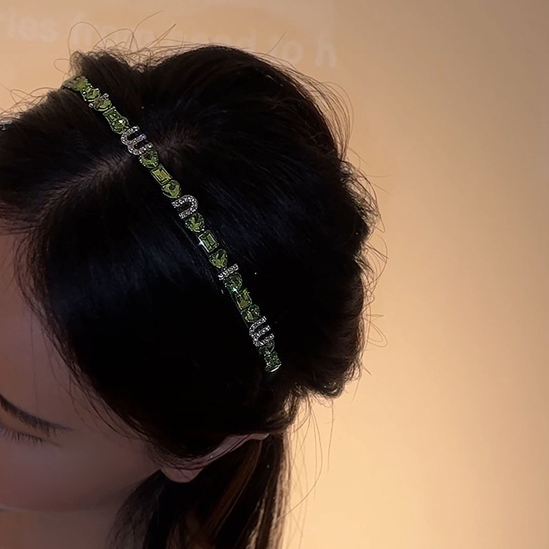 Băng Đô Cài Tóc Đính Đá Phong Cách Retro Cao Cấp Cho Nữ