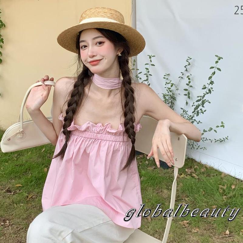 Áo Kiểu Trễ Vai Màu Sắc Thời Trang Mùa Hè Cho Nữ