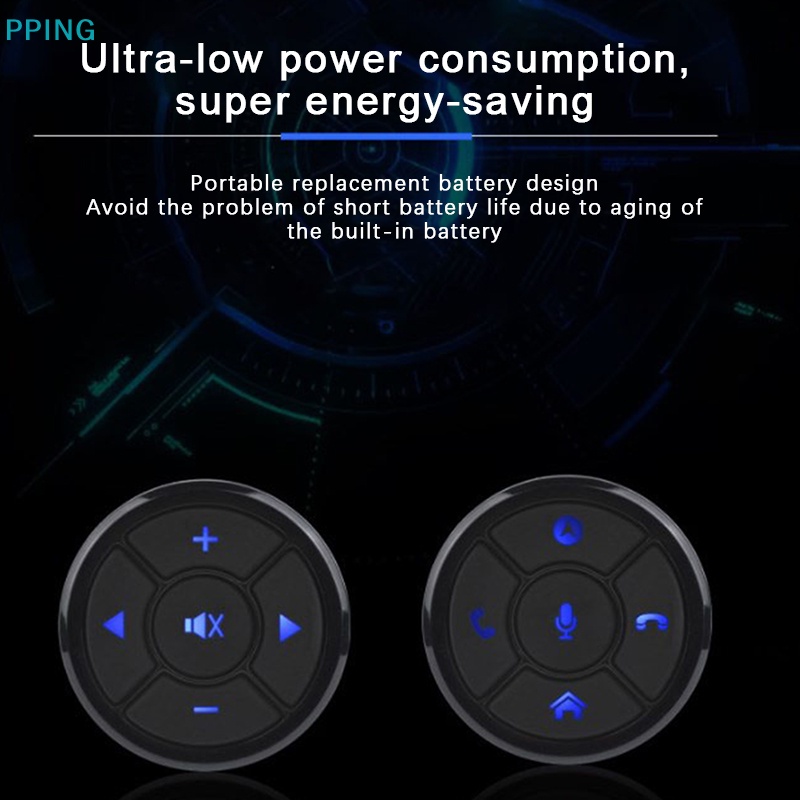 Điều Khiển Từ Xa 10 Nút Bấm Thông Dụng Cho Vô Lăng Xe Hơi