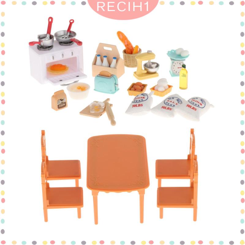 Bộ Dụng Cụ Nấu Ăn Tỉ Lệ 1 / 12 Cho Nhà Búp Bê