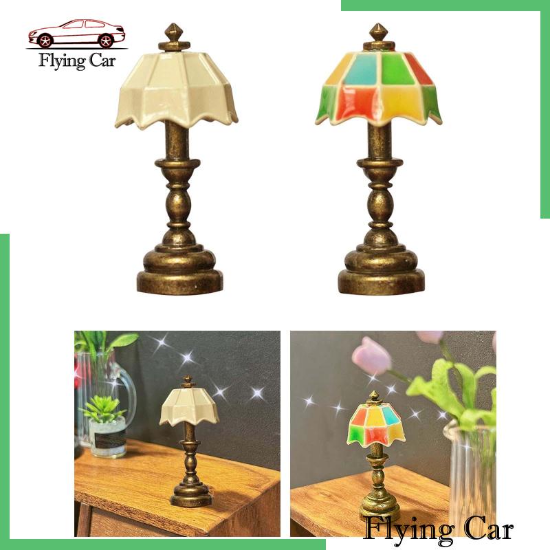 [Lzdjfmy2] Đèn Bàn Trang Trí Nhà Búp Bê Tỉ Lệ 1: 12