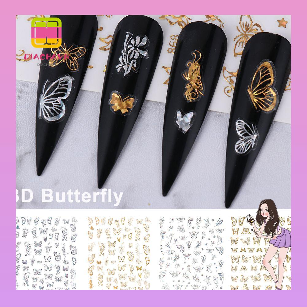 Miếng Dán Trang Trí Móng Tay Nghệ Thuật Chuyển Màu Holographic