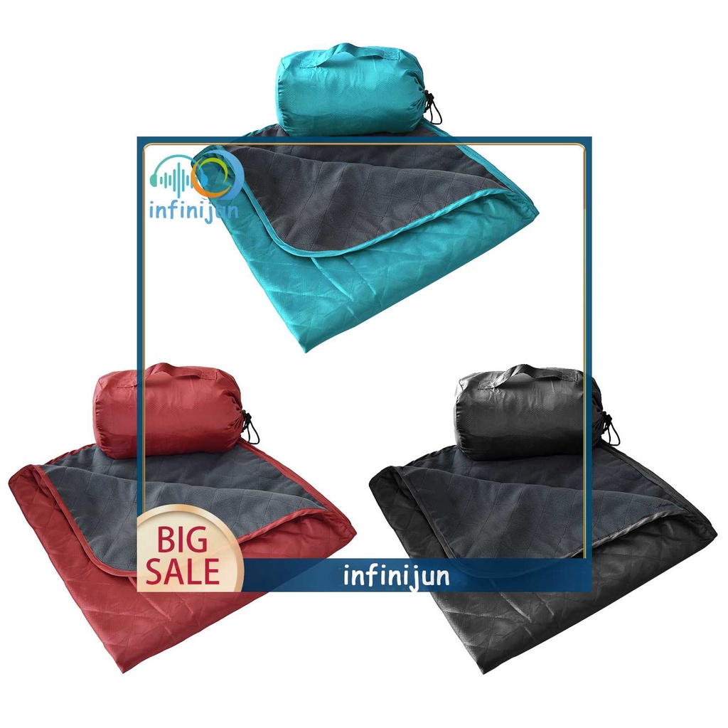 Thảm Cắm Trại Bằng Polyester Có Thể Gấp Gọn Kèm Túi Đựng Tiện Dụng