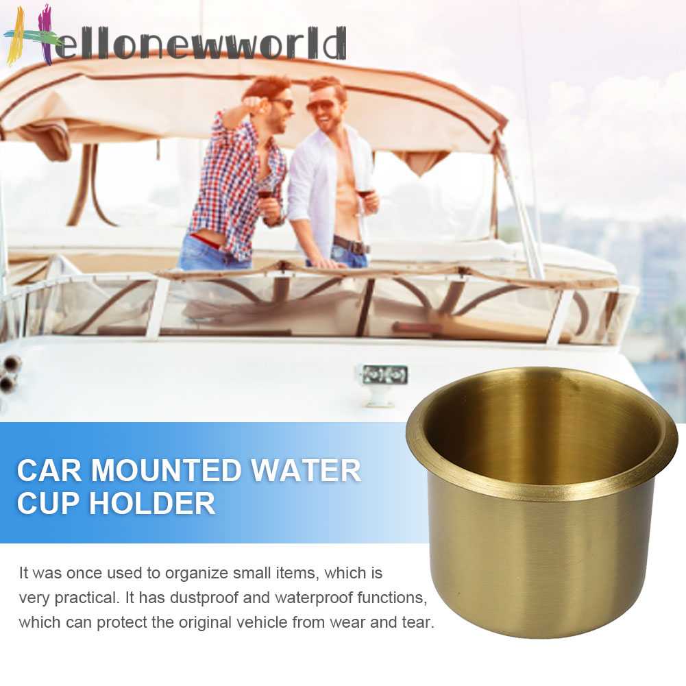 Giá Đỡ Cốc Nước Tự Động Bằng Đồng Thau Cho Thuyền / Xe Tải