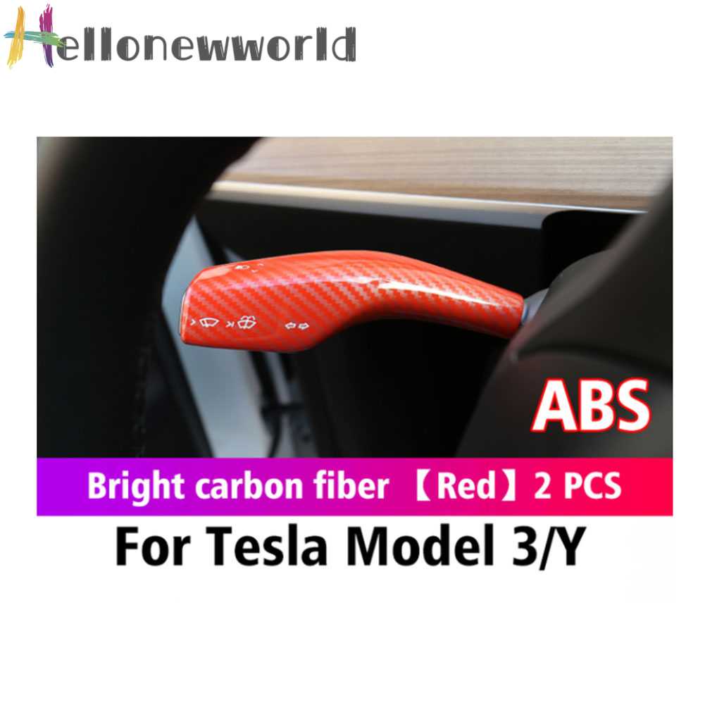 Set 2 Vỏ Bọc Cần Gạt Số Cho Tesla Model 3 / Y