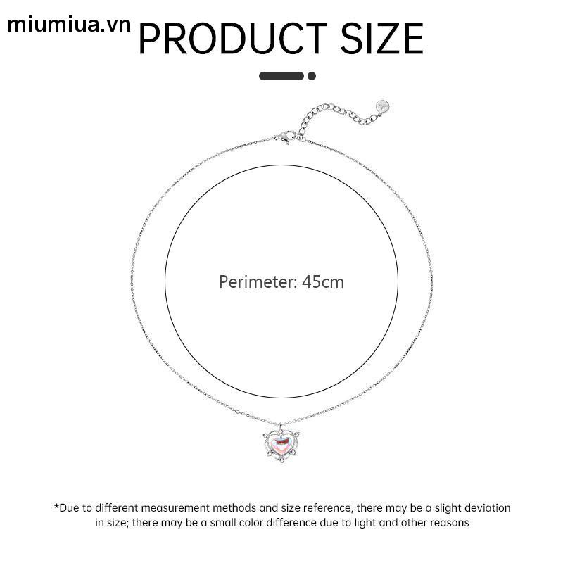 Miumiua🔮Vòng cổ choker mặt đá quý nhân tạo hình trái tim thời trang cho nữ