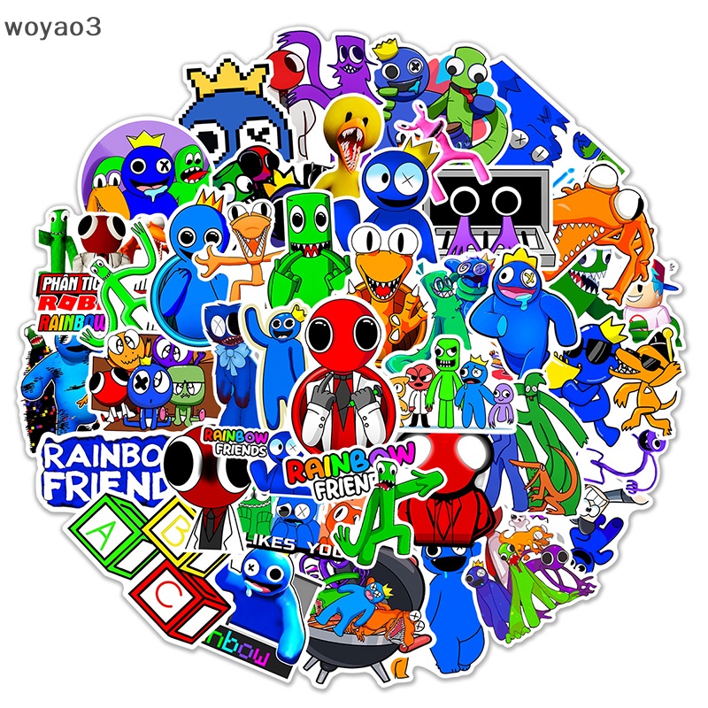 Set 50 Miếng Dán Trang Trí Điện Thoại / Laptop In Hình Trò Chơi Roblox