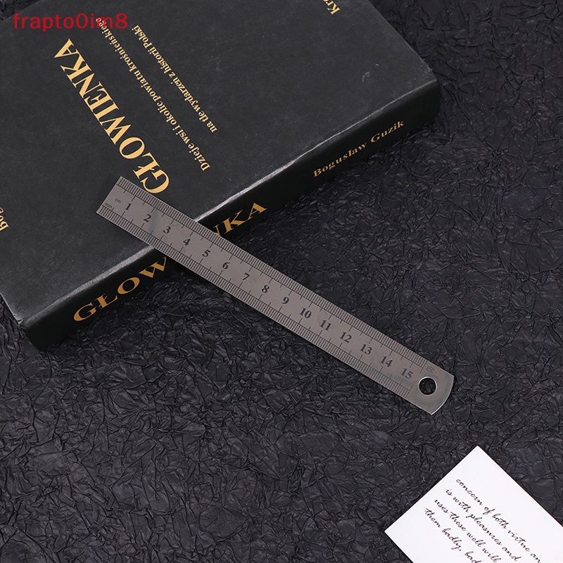 3 cái thước thép không gỉ cho văn phòng trường kỹ thuật 15cm/20cm/30cm mới