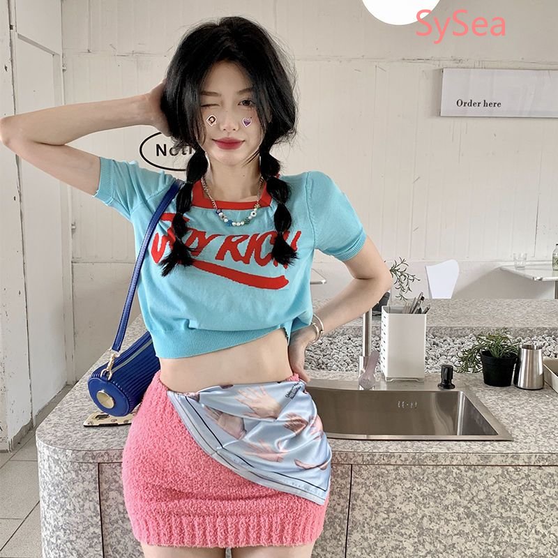 Áo Dệt Kim Cổ Vuông Thiết Kế Quyến Rũ Cho Nữ