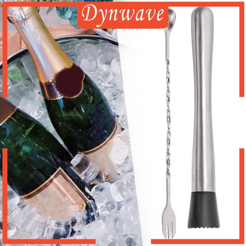 Bộ 2 Muỗng Khuấy Cocktail Trái Cây Dáng Dài Tiện Dụng