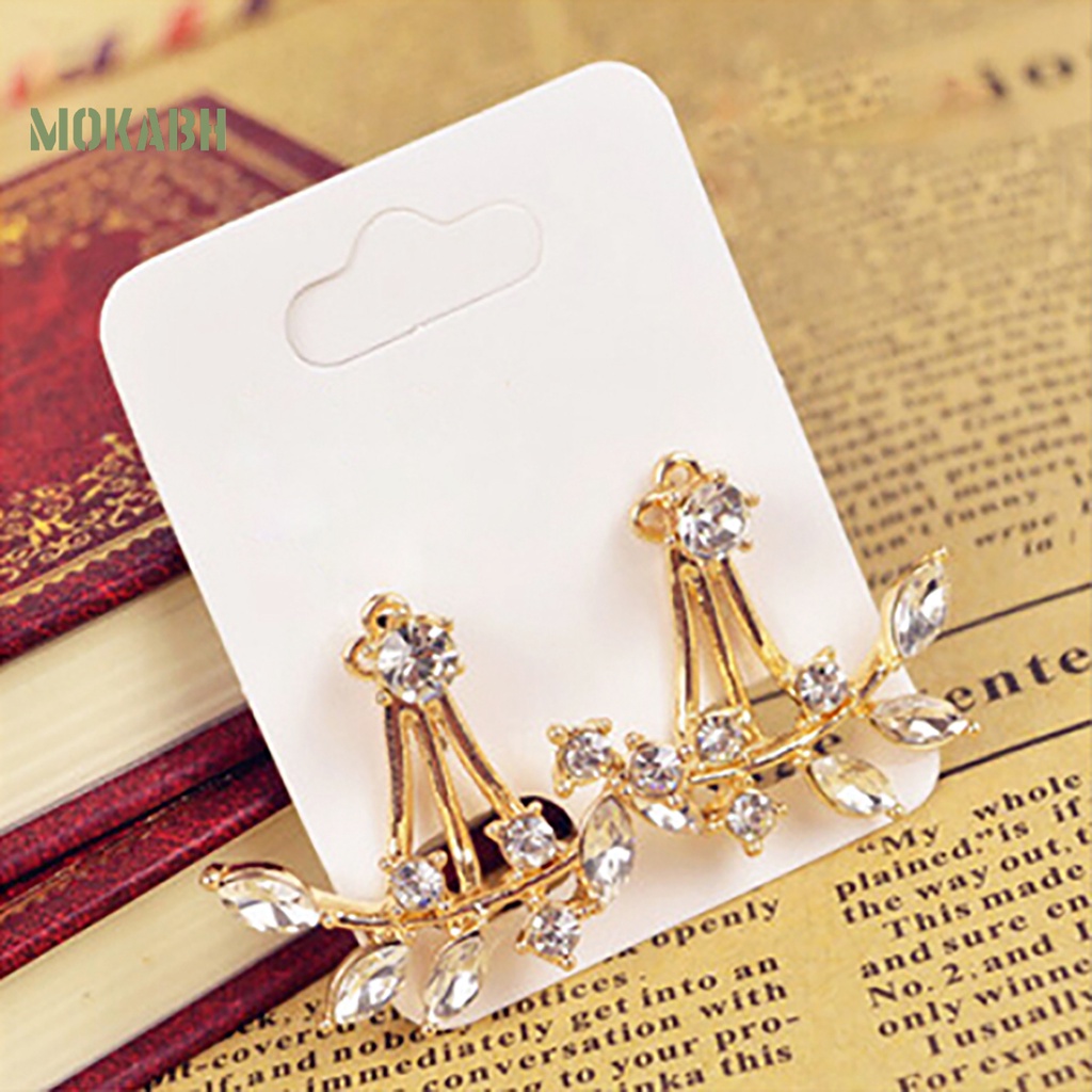 1 Đôi Bông Tai Đính Đá Mini Quyến Rũ Dành Cho Nữ