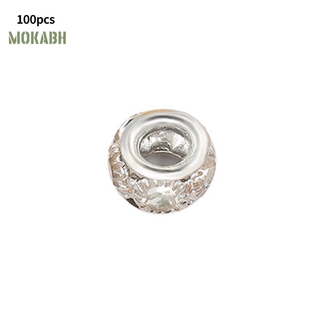 Set 6 Viên Kim Cương Giả 8mm Bằng Đồng 8mm Tự Làm Trang Sức