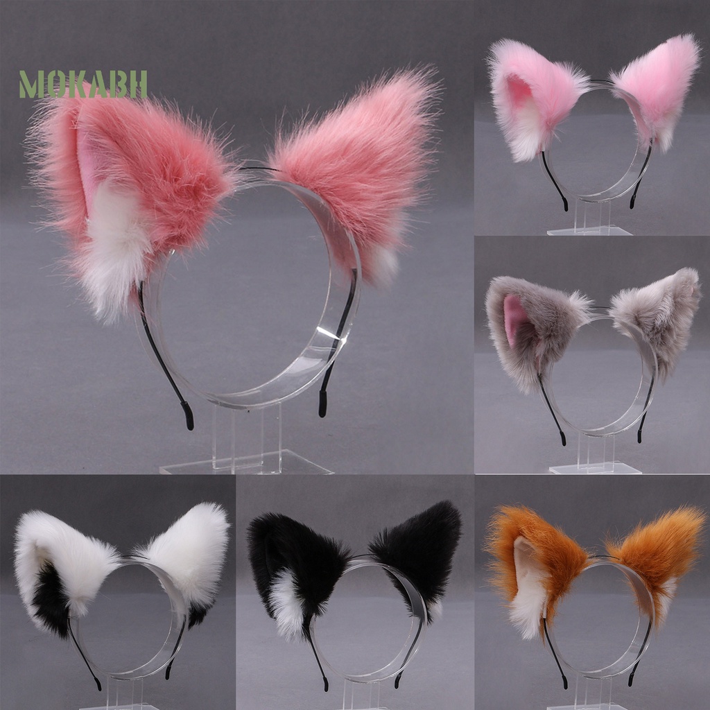 Băng Đô Tai Mèo Lông Xù Tinh Tế Dùng Hóa Trang Tiệc Tùng