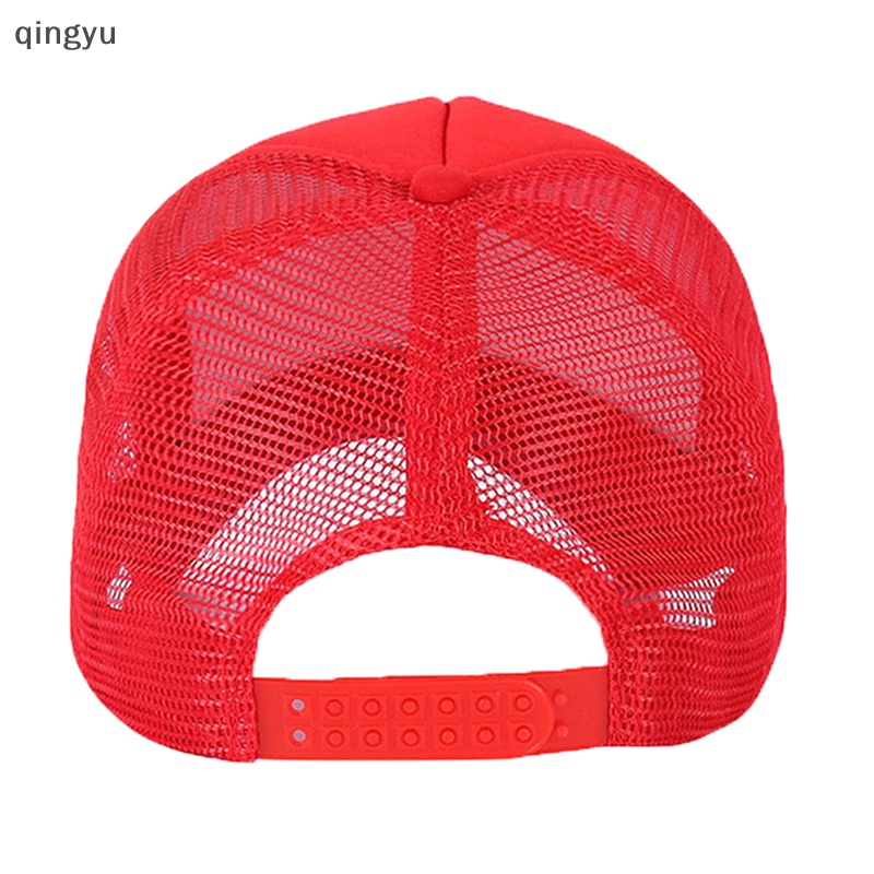 Mũ Lưỡi Trai Cotton Và polyester Phối Lưới Xốp Điều Chỉnh Được Thời Trang Mùa Hè Unisex