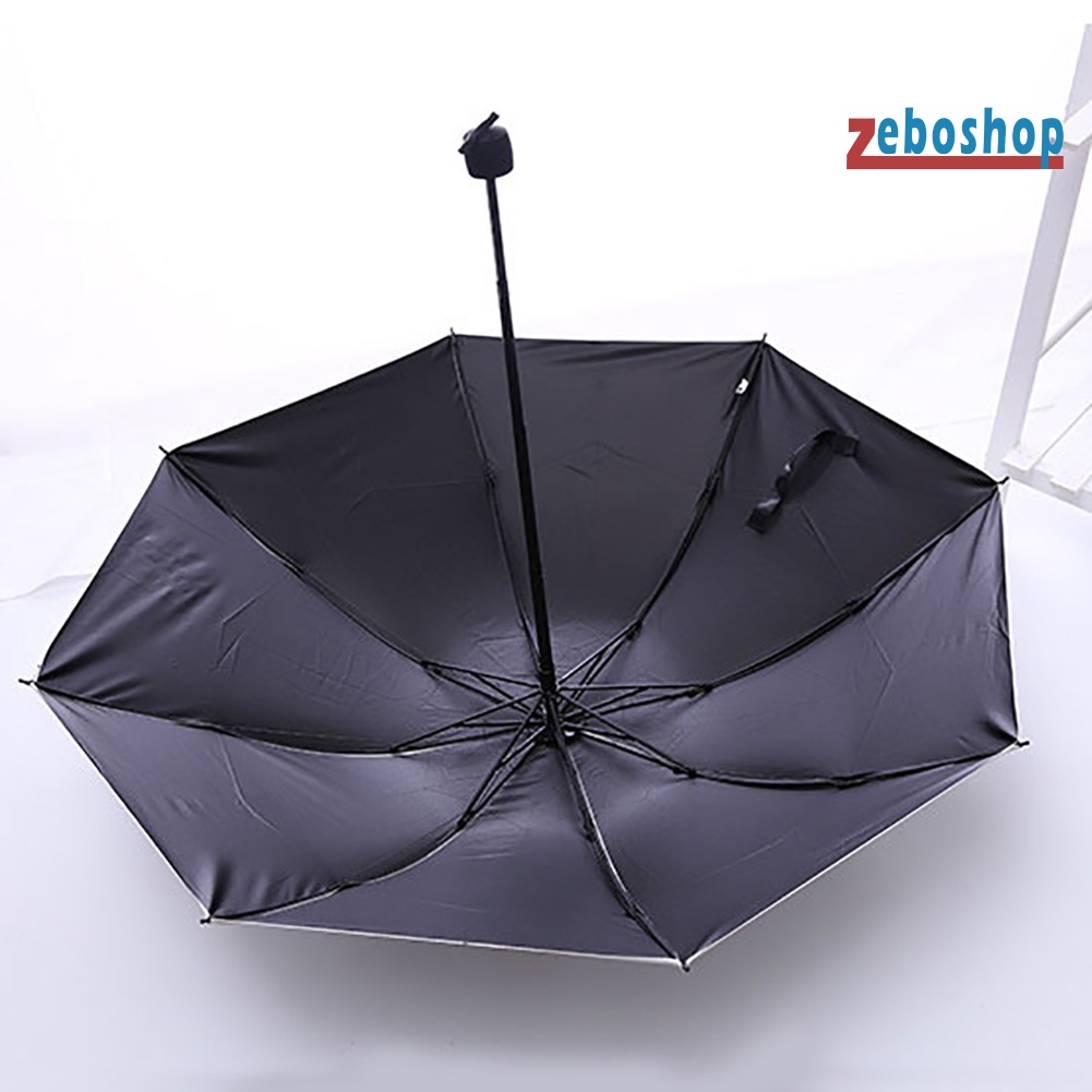 Dù Gấp 3 Khúc Chống Tia UV Họa Tiết Gấu Hoạt Hình Dễ Thương