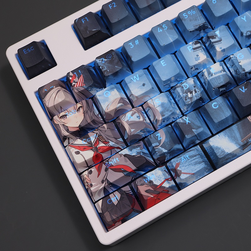Kashima Keycaps Cherry Profile Anime Antai Collection PBT Dye Sub Bàn Phím Cơ Keycap