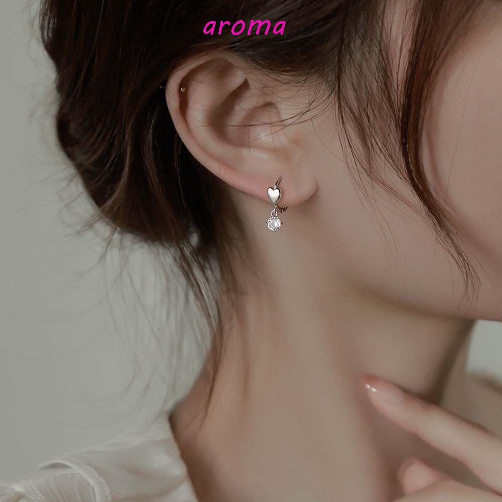 Bông Tai Dạng Vòng Tròn Thiết Kế Đơn Giản Tinh Tế Thời Trang Cho Nữ