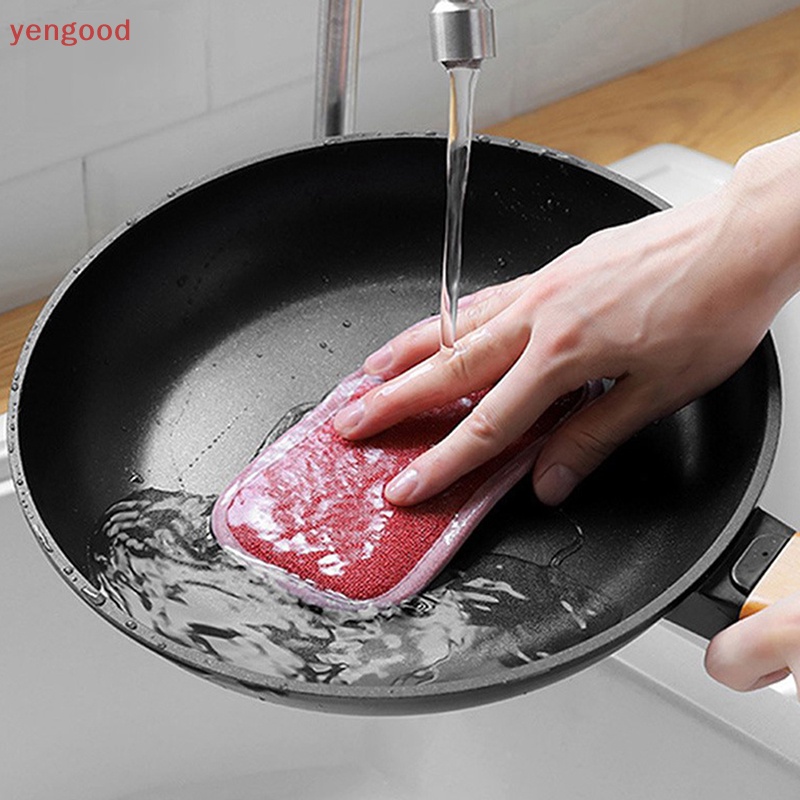 Set 1 / 4 Mút Rửa Chén Hai Mặt Có Thể Tái Sử Dụng Tiện Lợi