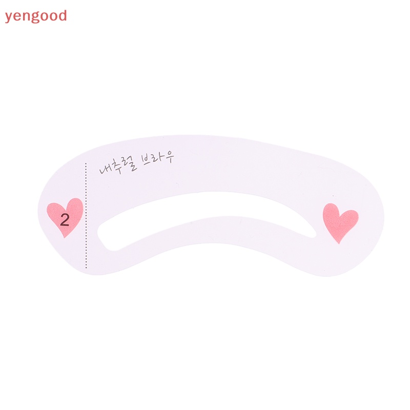 (YGD) 10 Túi 3 Phong Cách Khuôn Thẻ Vẽ Lông Mày Có Thể Tái Sử Dụng