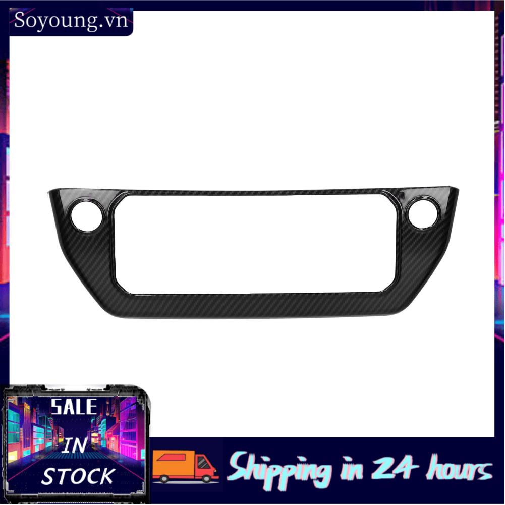 Soyoung Air Conditioning Switch Panel Trim Cover Carbon Fiber Style Replacement for Land Rover Defender 2020-2021