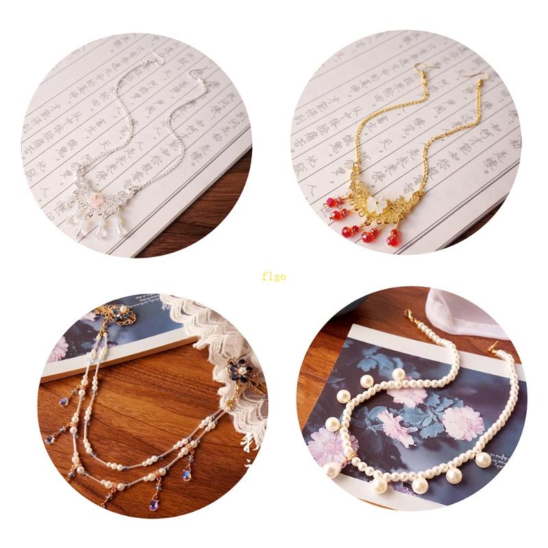 Flgo Dây Tua Rua Đính Ngọc Trai Nhân Tạo Cài Đầu Cho Đám Cưới