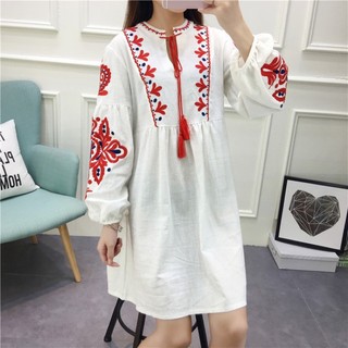[ Hàng Order] Váy Boho thêu họa tiết
